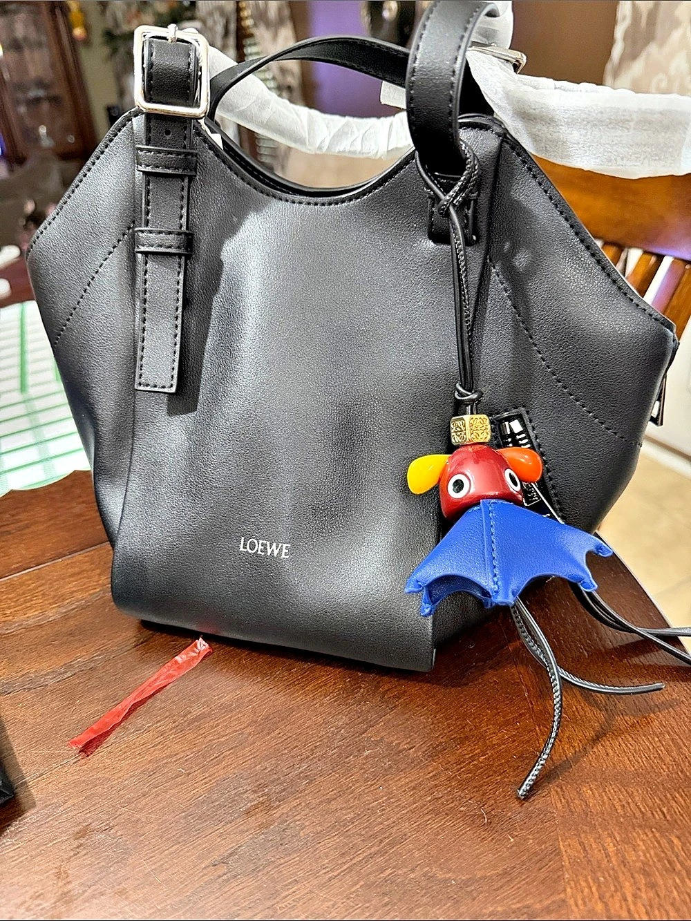 Mini Hammock Hobo Bag in Classic Calfskin Black Shoulder Bag